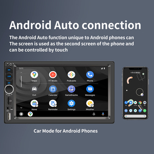 Radio de Auto Android <span class=keywords><strong>2</strong></span> Din, Reproductor de DVD para Auto de 7 Pulgadas, Radio Estéreo Universal para Auto, Reproductor MP5 con Bluetooth y Wifi, Radio para Auto 7010 - Product Image 3