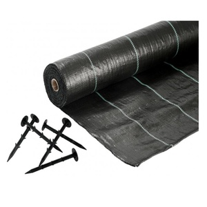 Tissu géotextile PP Weed Control Mat <span class=keywords><strong>pour</strong></span> lit de fleurs et utilisation agricole Service de coupe noir - Product Image 3