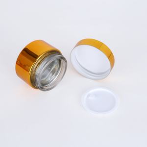 ขวดครีมแก้วสีทอง ภาชนะใส่เครื่องสำอาง ขวดเปล่าสำหรับเดินทาง 5-50 กรัม ขวดเครื่องสำอางฝาสีเงินสีทอง ขวดแก้ว ภาชนะใส่เครื่องสำอาง - Product Image 4