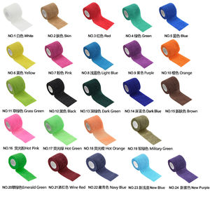 شريط رياضي متماسك بنمط مخصص عالي الجودة 5 أو ضمادة مرنة غير لاصقة طويلة مع اللاتكس للاستخدام الطبي - Product Image 4