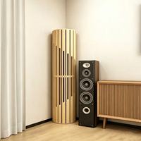 Panneau de diffusion acoustique en bois QRD à quatre compartiments de taille personnalisée pour traitement acoustique des salles d'auditorium et de musique