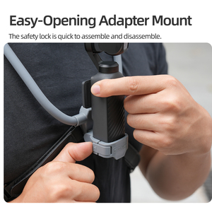 Adaptador de Cámara <span class=keywords><strong>Pocket</strong></span> 4/3 con Soporte para Cuello y Correa para Pecho, Soporte Fijo para Accesorios de Cámara <span class=keywords><strong>DJI</strong></span> Osmo <span class=keywords><strong>Pocket</strong></span> 4/3 - Product Image 4