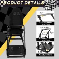 Nouveau produit explosion usine approvisionnement direct jeu volant support siège de course simulation jeu siège chaise de jeu