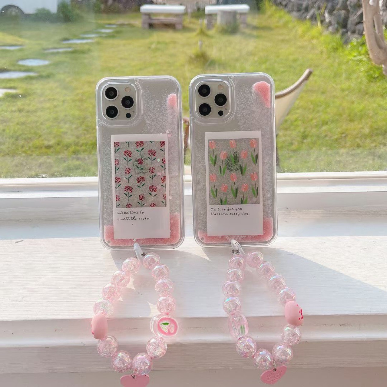 Transparent with strap