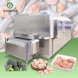 Congélateur à spirale automatique à air 500kg 240l 800kg pour congélation rapide de poulet IQF, équipement de congélation instantanée de poulet - Product Image 1