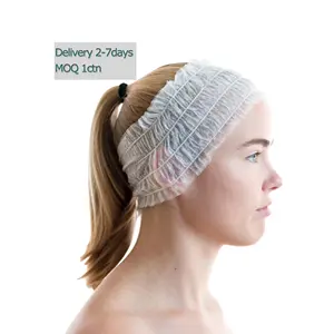 Hot Non-Woven Facial Headband Disposable Spa Facial Headbands Stretch For Skin Care Hair Band