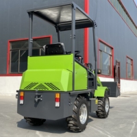 TIANTONG 500kg Elektrischer Allradlader Mini Knickgelenkter Hoflader mit Lithium-Batterie Bestes Angebot