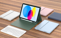 Kenke Keyboard nirkabel, mesin tik Port Usb lampu Ultra ramping dapat diisi ulang Keyboard untuk Ipad Pro 11 10.5 10.2 inci Case