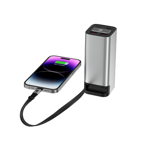 พาวเวอร์แบงค์ 20000mAh 100W ชาร์จเร็ว พร้อมสายชาร์จแบบยืดหดได้ในตัว USB C PD สำหรับชาร์จแล็ปท็อปแบบพกพา - Product Image 2