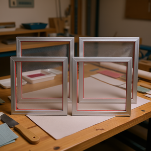 Telai per serigrafia in alluminio 50,8 x 61 cm, rete in nylon ad alta tensione da 160 fili per serigrafia - Product Image 2