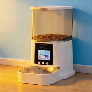 Distributeur automatique d'aliments pour animaux de compagnie à marque privée, Alimentador Automático, distributeur intelligent d'aliments pour animaux de compagnie en acier inoxydable, bols et distributeurs pour animaux de compagnie - Product Image 1