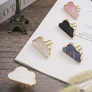 Nordic Minimalist Cloud Shape <strong>Pulls</strong> Solid Zinc Alloy Multi-Color Single Hole <strong>Knobs</strong> for Kitchen <strong>Drawer</strong>/Wardrobe/Bedside - Product Image 3