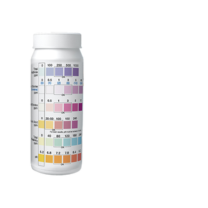 Kit di Test 7 in 1 per Acqua di <span class=keywords><strong>Piscina</strong></span> con Bromo, Strisce Reattive per Spa e Vasche Idromassaggio con Risultati Rapidi pH 0-14 per Analisi Completa dell'Acqua - Product Image 1