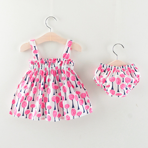 Conjunto de Verano para Bebé Niña, Estilo Europeo, Casual, con Lazos Decorativos, Falda de Kapok + Pantalones PP, Conjuntos de Ropa para Niña - Product Image 5