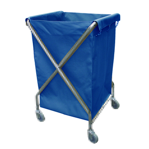 Carrello Multiuso Blu 215 L Pieghevole con Ruote per Lavanderia e Stoccaggio - Product Image 1