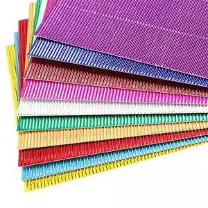 Kindergarten Use Colored Corrugated Paper / Cardboard for Crafts, Art Projects, DIY Signs