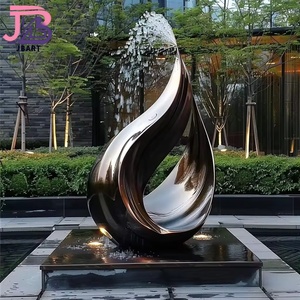 Rideau d'<span class=keywords><strong>eau</strong></span> en acier inoxydable avec grand miroir LED pour extérieur, décoration publique carrée d'hôtel, <span class=keywords><strong>fontaine</strong></span> d'<span class=keywords><strong>eau</strong></span> avec cascade - Product Image 4
