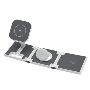 Cargador Inalámbrico Magnético Plegable 3 en 1 de 15w, Base de Carga Multifuncional Universal <span class=keywords><strong>para</strong></span> Teléfono Móvil, <span class=keywords><strong>para</strong></span> Uso en Escritorio, Venta al Por Mayor - Product Image 1