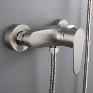 Austenite Shower Mixer Valve 304 Stainless Steel Single Handle Ceramic Core Bathtub Faucet Set - Product Image 1