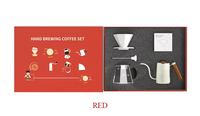 Barista Tool Verser sur un ensemble de cafetière en verre Kit goutteur et théière pour cadeau Fabriqué à la main Verser sur une cafetière