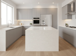 Dalles de quartz vietnamien jaune citron, grandes dalles modernes pour hôtels, hôpitaux, salles de bain, cuisines, plans de travail de salle de bain, conception de modèle 3D - Product Image 5