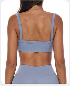Großhandel Nude Open Back <span class=keywords><strong>Strappy</strong></span> Gym Fitness Wear Plus Size <span class=keywords><strong>Yoga</strong></span> Sport-BH für Frauen U-förmigen Rücken Fitness-BH - Product Image 6