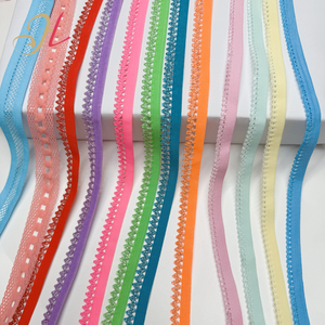 Bande <span class=keywords><strong>élastique</strong></span> en nylon avec dentelle pour la couture DIY de vêtements, idéale pour les bretelles de soutien-gorge et la lingerie - Product Image 1