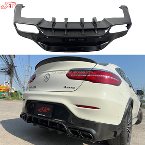 Lèvre de diffuseur de pare-chocs arrière en fibre de carbone de style supérieur W253 pour Mercedes Benz GLC63 <span class=keywords><strong>43</strong></span> coupé C253 Bodykit - Product Image 1