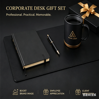 Alas Meja Kulit PU Premium Logo Kustom, Alas Mouse Kantor Besar, Pelindung Alas Meja Kantor untuk Hadiah Perusahaan, Promosi Bisnis