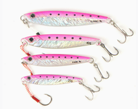 Ensemble de leurres métalliques 20g 30g 40g 60g |   Leurre de pêche jigging double hameçon lumineux pour la pêche en mer et la pêche en surfcasting