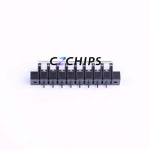 KF28SM-7.62-8P Barrier Terminal Block Through hole Component (THT),P=7.62mm Connector With Cover Plate 7.62mm 1x8P Straight Pin - Product Image 2