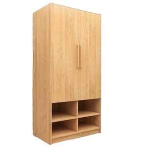 ZS Hengsheng Wardrobe Rubberwood <b>Hinged</b> Door Elderly Storage Bedroom Furniture - Product Image 5