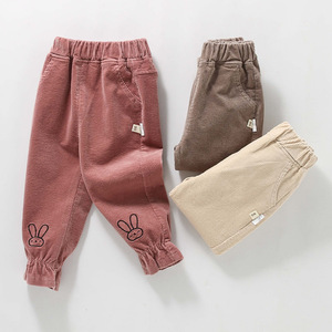 <span class=keywords><strong>Pantaloni</strong></span> primavera e autunno per bambini <span class=keywords><strong>pantaloni</strong></span> da <span class=keywords><strong>bambina</strong></span> in <span class=keywords><strong>velluto</strong></span> <span class=keywords><strong>a</strong></span> <span class=keywords><strong>coste</strong></span> ricamati in coniglio - Product Image 3