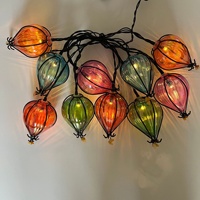 Guirlande lumineuse LED, vente chaude, LED extérieure, ballon d'air chaud, imperméable, solaire, cour, remise de diplôme, printemps, été, lumière