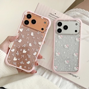 Nouvelle coque de téléphone mignonne de dessin animé <span class=keywords><strong>Lapin</strong></span> et Chat pour iPhone 17 16 Pro Max, coque de téléphone pour fille célébrité d'Internet pour iPhone 17 16 Pro Max - Product Image 4