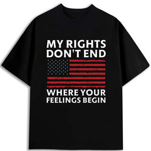 Camiseta con Bandera Americana para Hombre, 100% Algodón, 180 g/m², Corte Regular, Stock en EE. UU. - Product Image 1