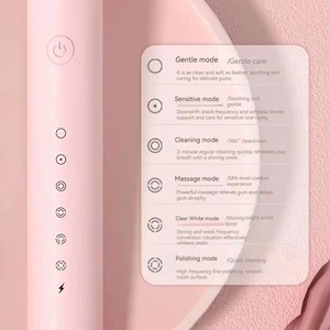 <span class=keywords><strong>Cepillo</strong></span> de Dientes Eléctrico Ultrasónico Recargable por USB, <span class=keywords><strong>Cepillo</strong></span> de Dientes Sónico Portátil de Viaje para Adultos, 4 Cabezales de <span class=keywords><strong>Cepillo</strong></span>, 6 Modos de Funcionamiento, Suave - Product Image 3