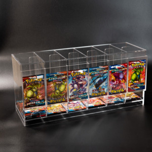 Organisateur de bureau en acrylique à 6 compartiments pour cartes à collectionner - Product Image 4