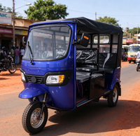 Tricycle à essence commercial Huilun pour passagers, 9 places, moto à trois roues, 151-200cc, carrosserie ouverte, transport