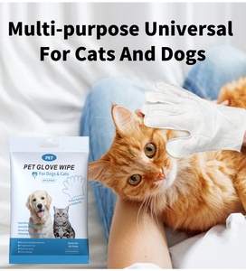 Guantes de limpieza suaves y delicados para mascotas, sin tejer, para baño sin agua y limpieza de traseros, 6 unidades - Product Image 5