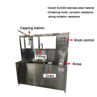 Machine de remplissage et de capsulage automatique pour seaux, bidons et fûts de 5 gallons, Llenadora Automática de 5 Galones de Agua