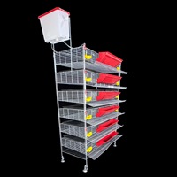 Nouvelle cage à batterie pour cailles de type H, 6 niveaux, galvanisée, HaoKai HK6-350, pour élevage de cailles pondeuses