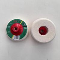 Outil abrasif en feutre, disque de polissage avec support rouge pour le marbre, 1 pièce, 125mm