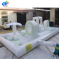 Château gonflable commercial mini portable pour extérieur et intérieur, mariage, tout blanc, PVC, certifié CE