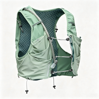Gilet de course à pied réfléchissant portable de haute qualité, sac à dos d'hydratation léger pour l'escalade, le camping, la randonnée, le marathon et le cyclisme