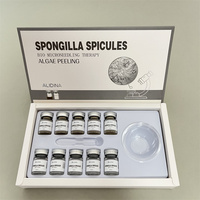 Esponja de algas marinas naturales con logotipo personalizado, extracto de suero para el tratamiento del acné, juego de espículas de esponja, Peeling de algas, espículas de esponja