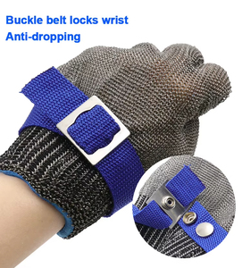 Gants résistants aux coupures en maille de fil d'acier inoxydable pour <span class=keywords><strong>boucher</strong></span> et chef, gants de sécurité pour la cuisine avec doublure respirante confortable - Product Image 1