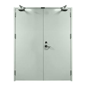 Porte coupe-feu en acier isolante thermiquement et anti-fumée, à ouverture latérale, pour passage de conduite, certifiée (une porte, un certificat) - Product Image 3