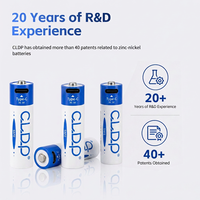 Batteries rechargeables au zinc-nickel AA USB Type C à décharge rapide, marque personnalisée, capacité réelle de 2000 mWh