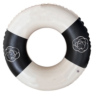 BS-s 60cm Venta caliente anillo de natación blanco PVC anillo de natación 120cm anillo de natación inflable claro - Product Image 4